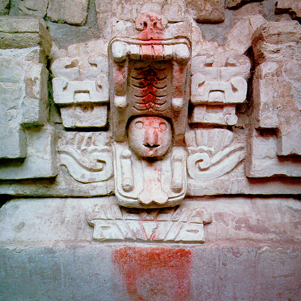 inside the Monte Alban burial precinct, Oaxaca, Mexico, by Arthur G. Miller