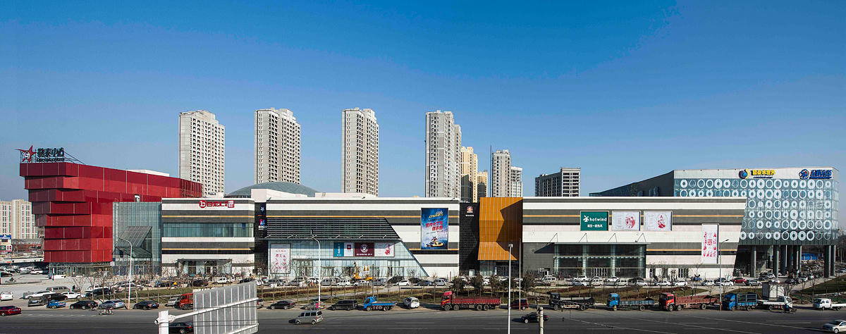 west elevation photo, mixed-use architecture project in Tangshan, China