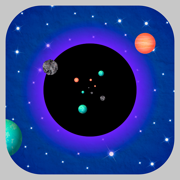gravity ethers physics game app button