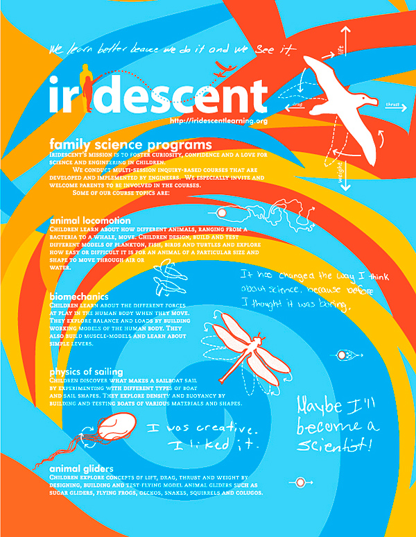 Iridescent Family Science Program Flyer