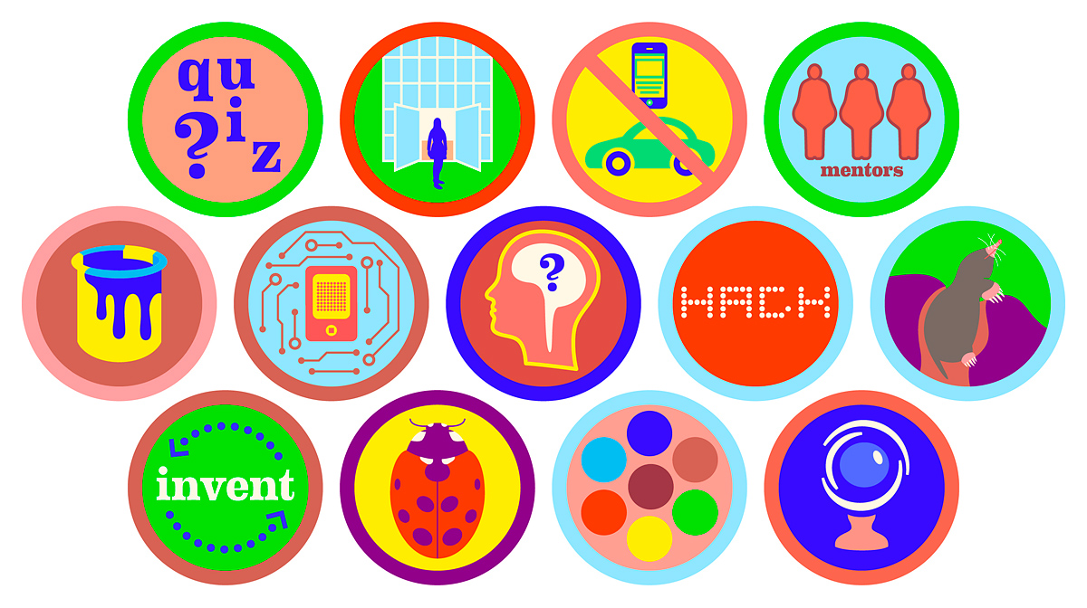 Iridescent's Technovation program website badges/buttons