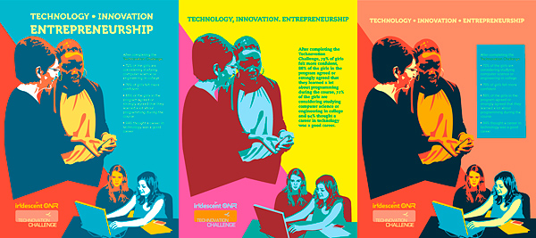 Iridescent's Technovation program trial posters