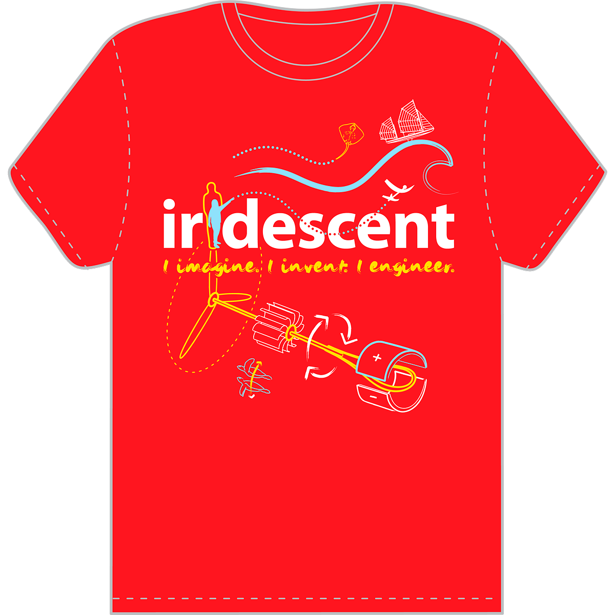 Iridescent logo/brand T-shirt