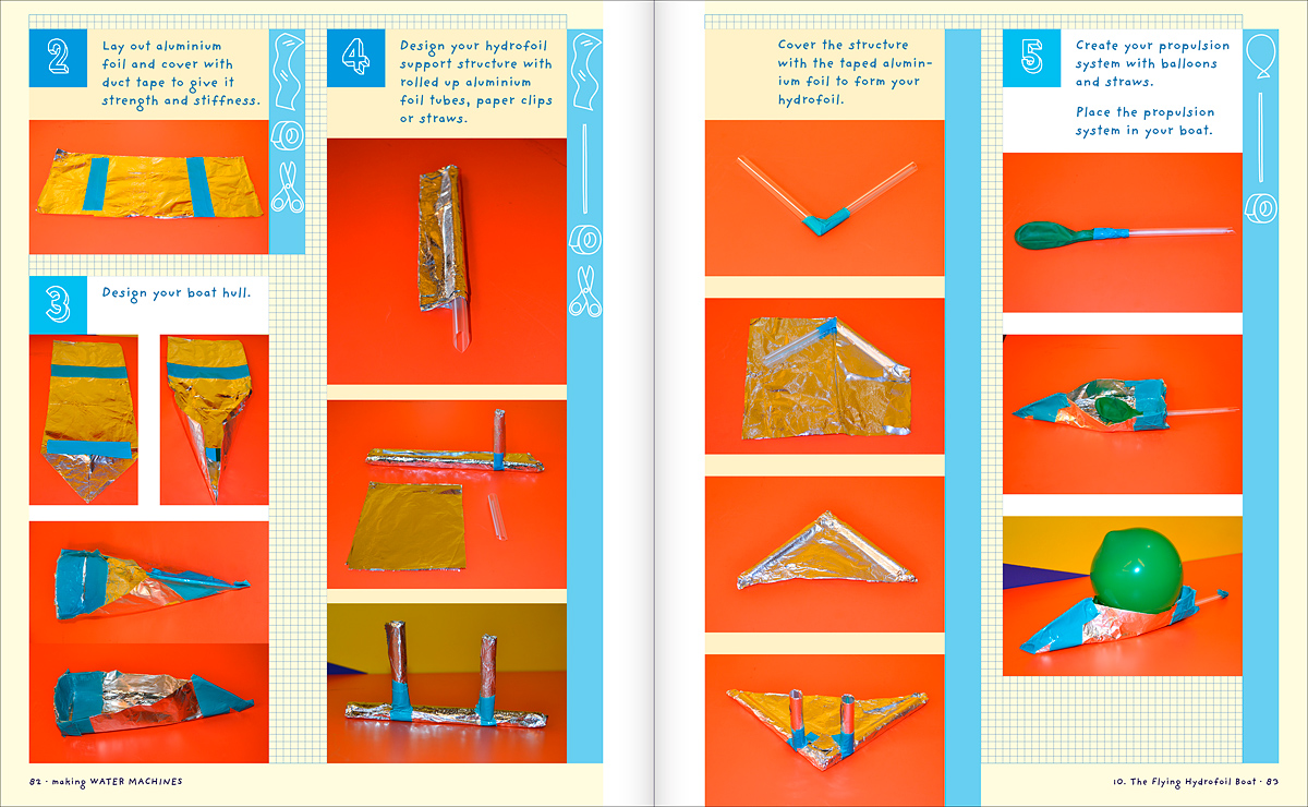 make pages, hydrofoil, Making Water Machines book