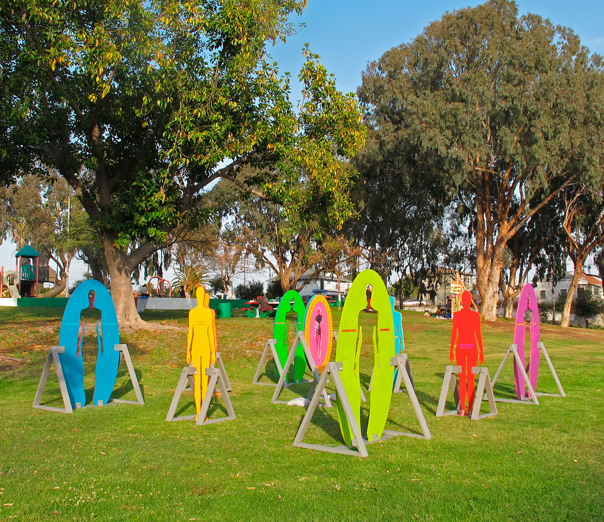 My Model Body interactive art installation in Chicano Park, San Diego, California