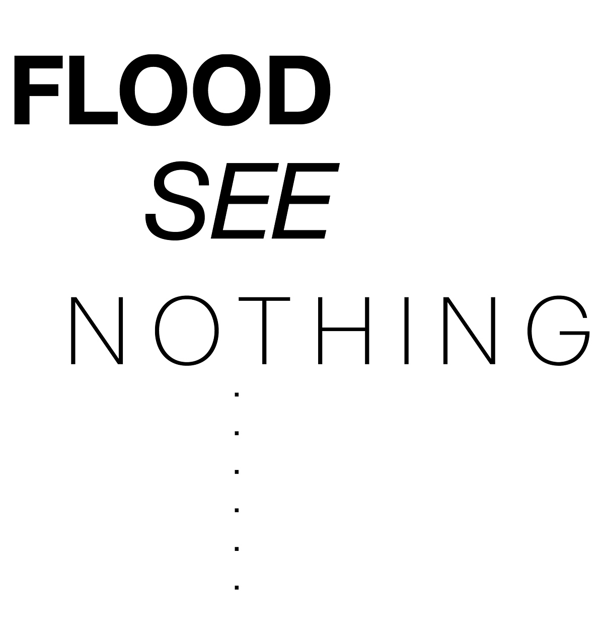 Flood, See, Nothing poster
